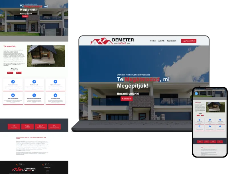 Lakberendezés & kivitelezés mobil nézet