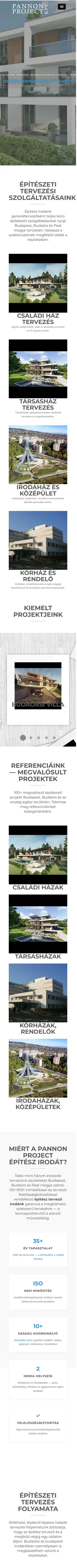 1st Architect (Pannon Project) mobil nézet