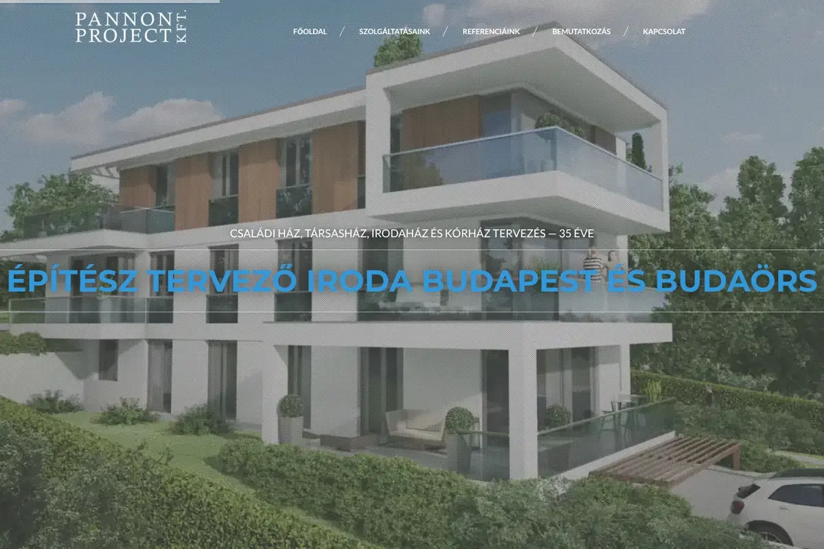 1st Architect (Pannon Project) – weboldal referencia