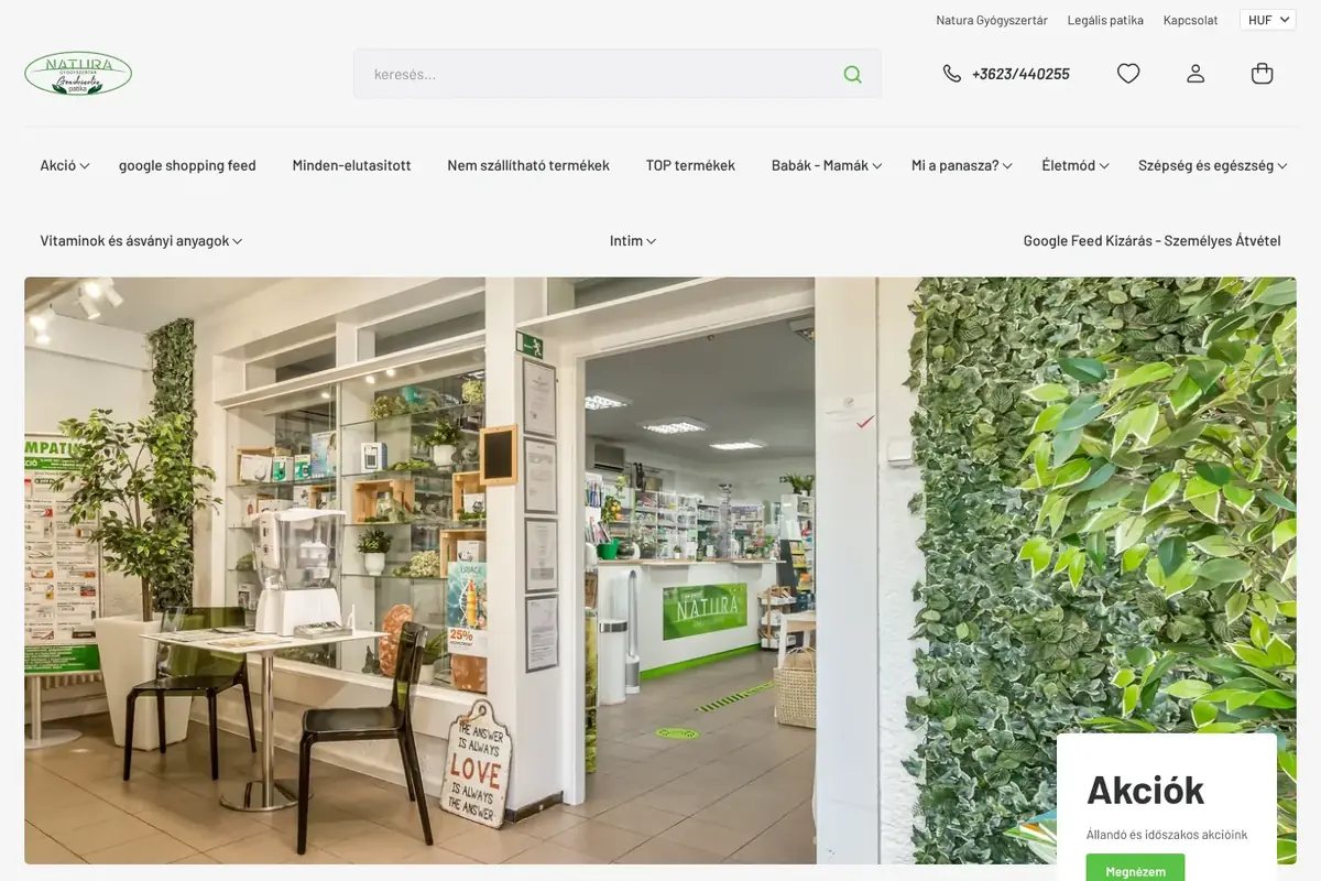 Gondviselés Patika – weboldal referencia
