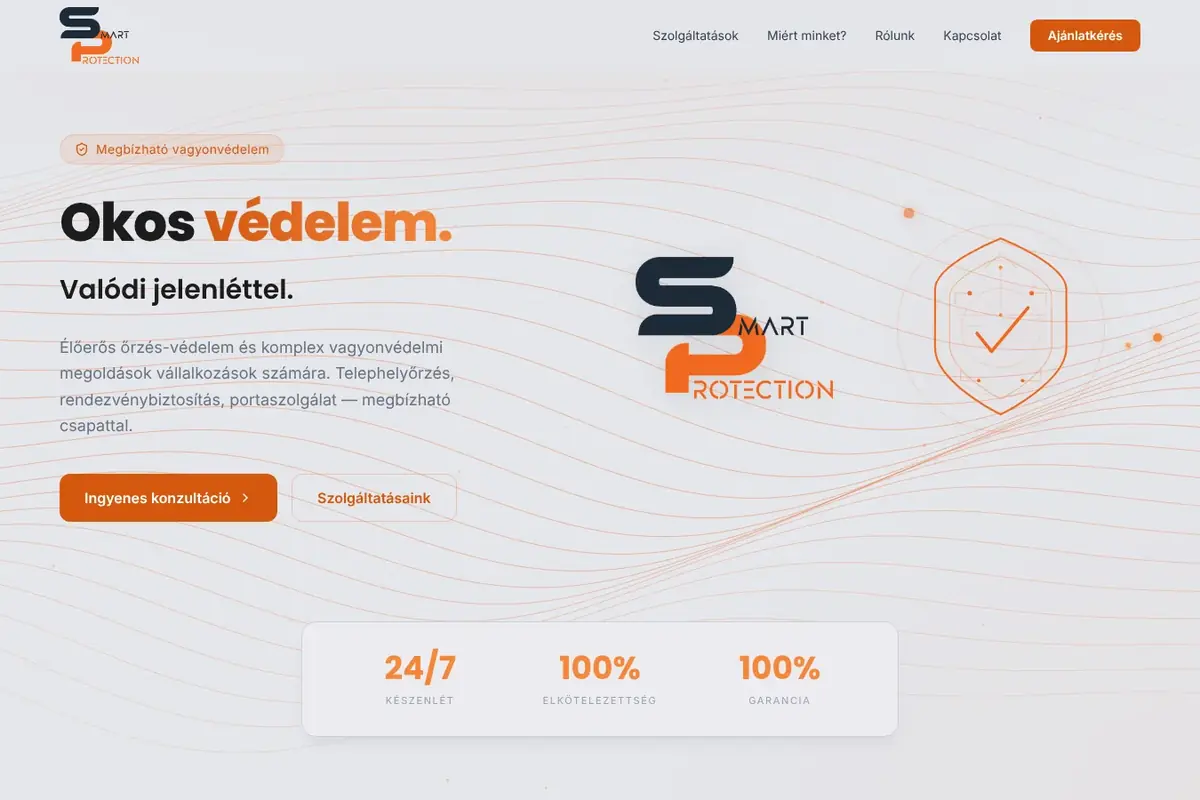 Smart Protection – weboldal referencia